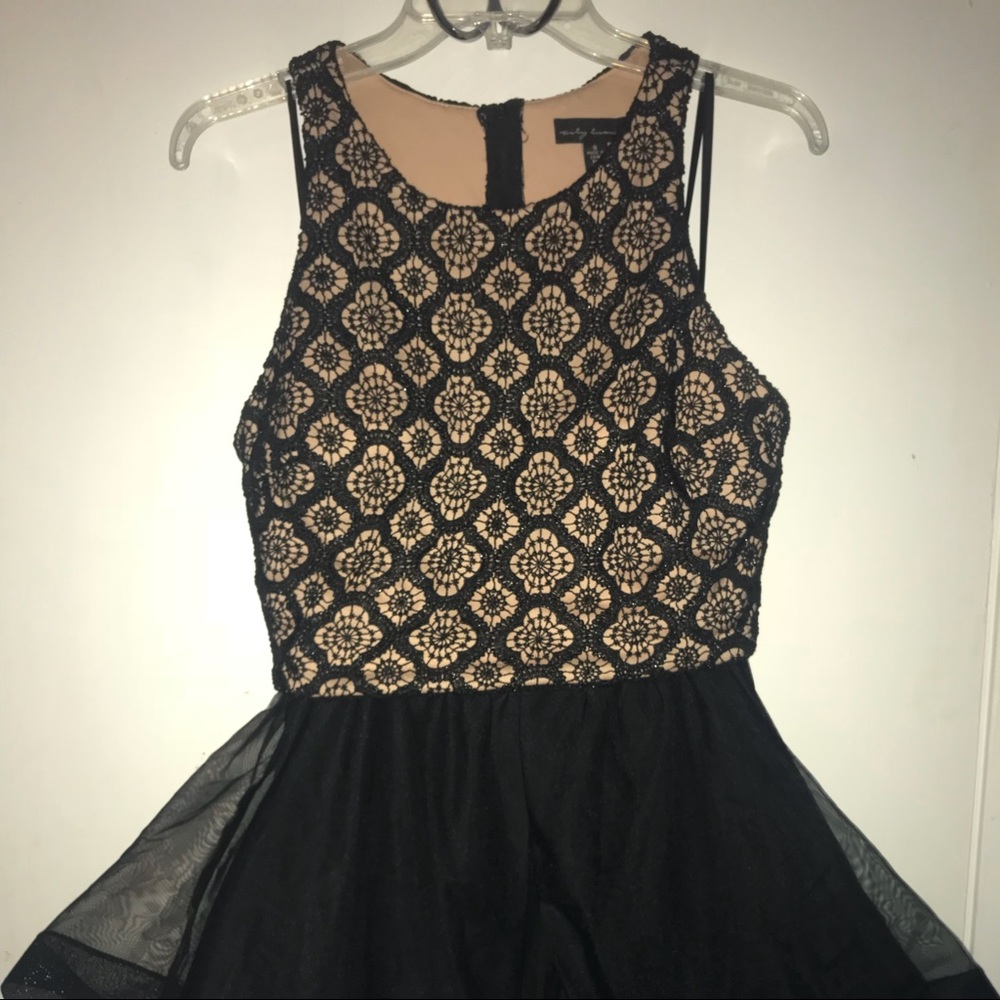 Black and Tan Formal Dress